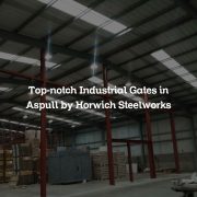 Top-notch Industrial Gates in Aspull by Horwich Steelworks